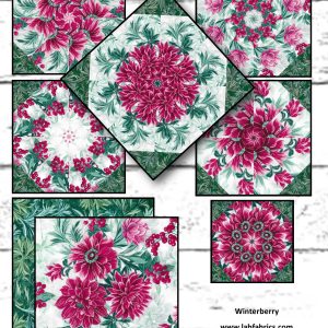 kaleidoscope quilting, pre cut quilt kit, christmas fabric