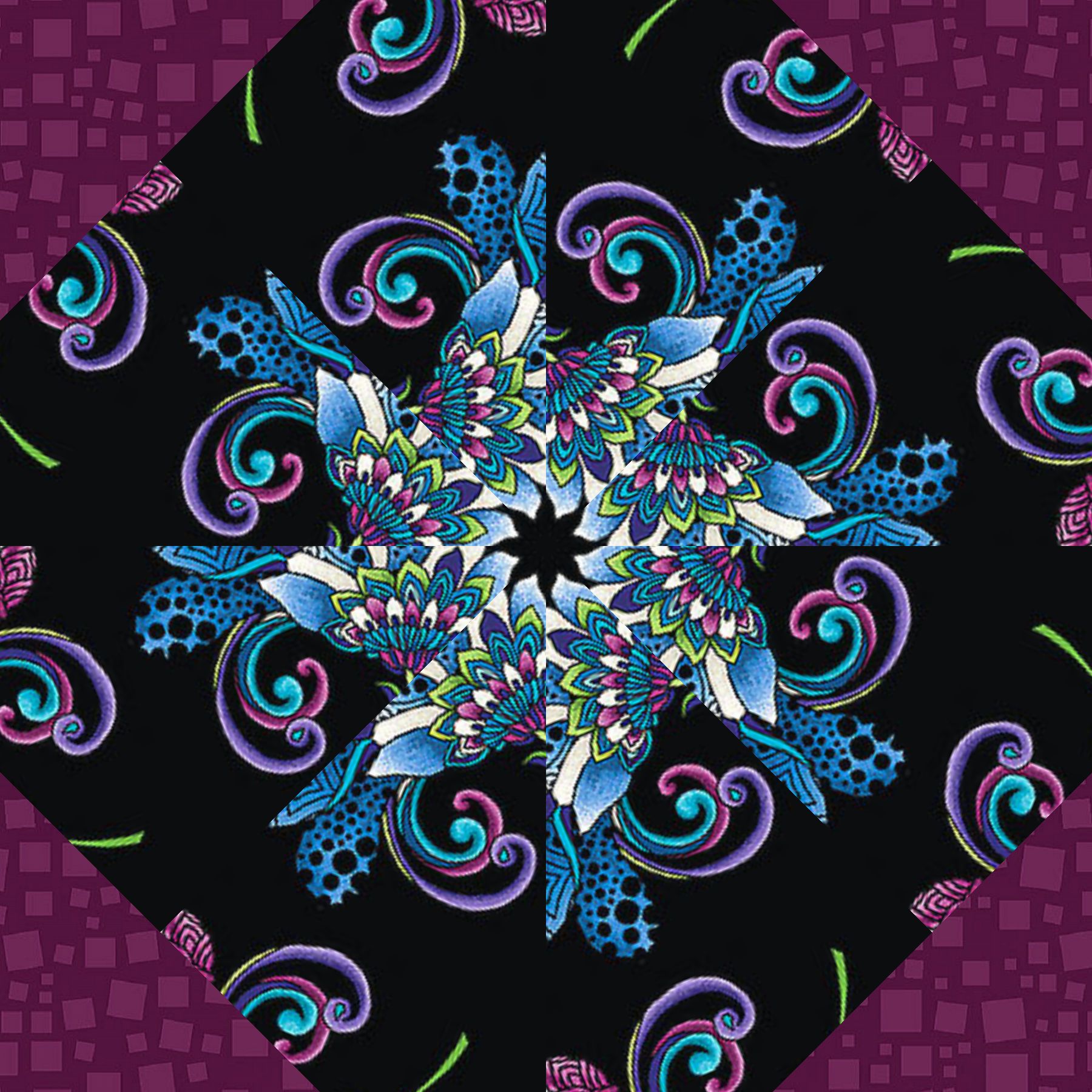 pre cut quilt kit, xanadu fabric