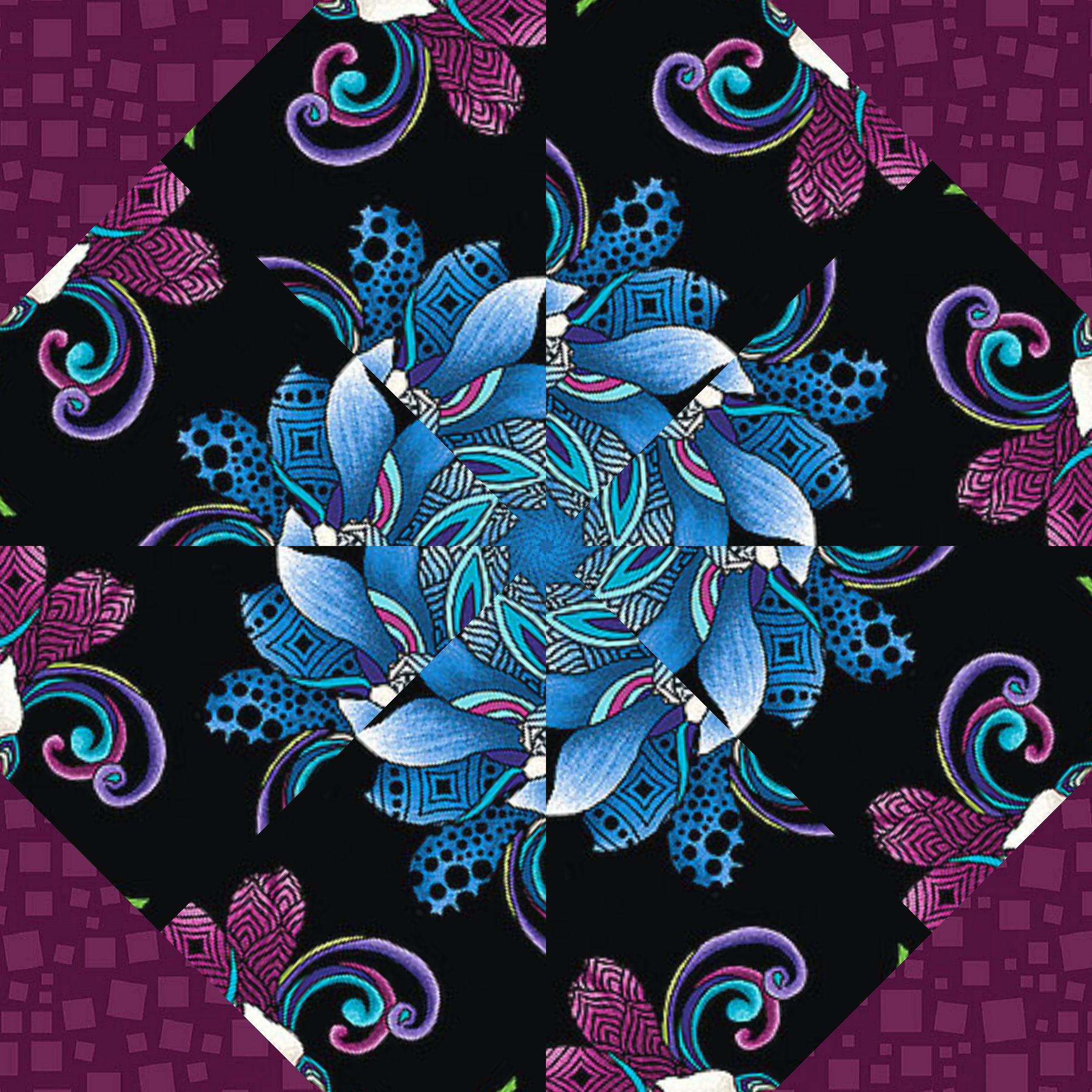 pre cut quilt kit, xanadu fabric