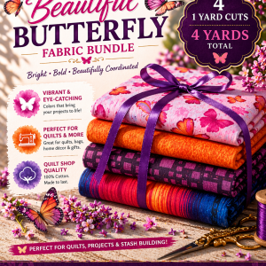 Beautiful Butterfly, Asst. Fabric (4 Yd Bundle)