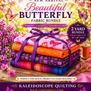 Beautiful Butterfly, Asst. Fabric (2 Yd Bundle)