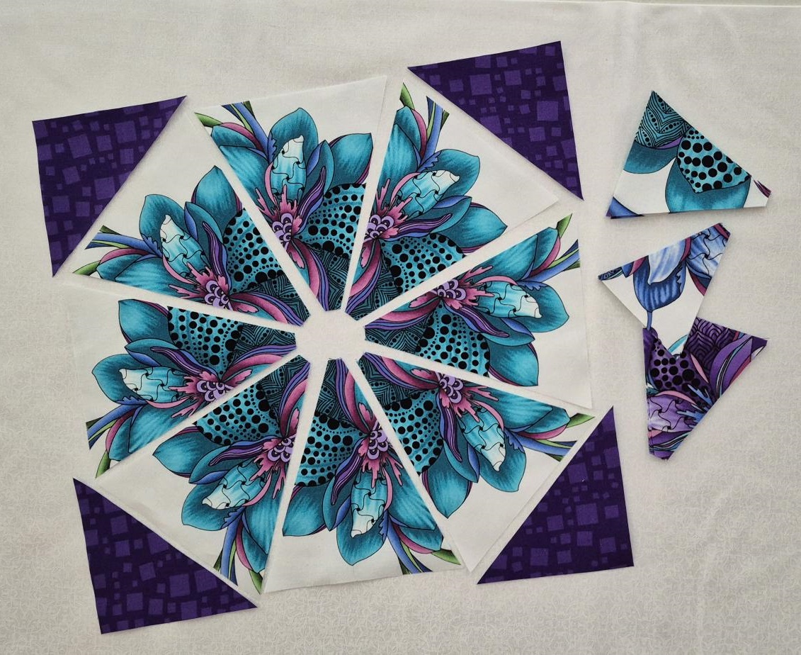 pre cut quilt kit, kaleidoscope quilting