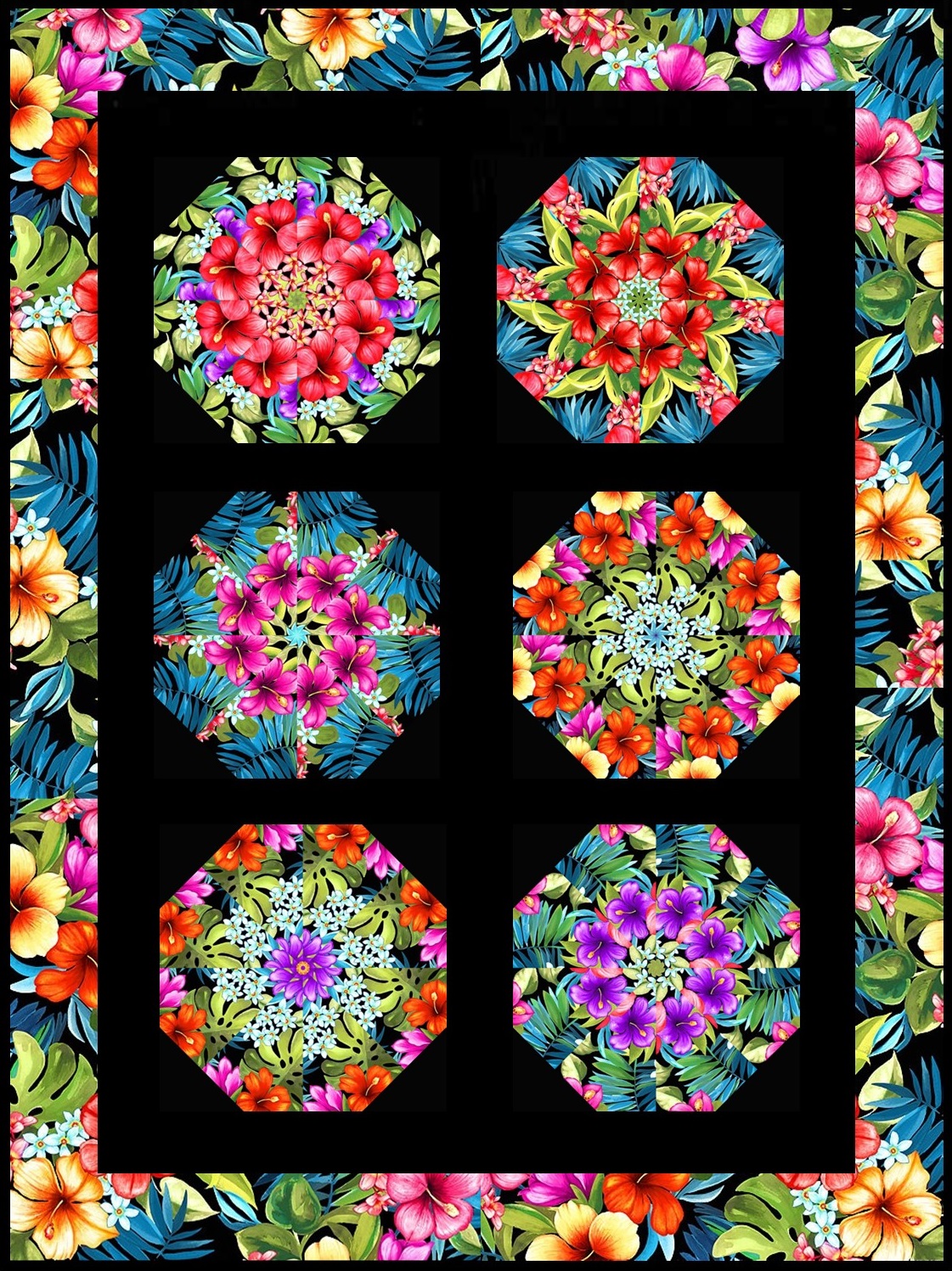 Moxie Half Kaleidoscope Quilt