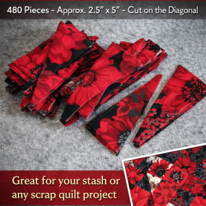 fabric scraps, great for scrap quiltling
