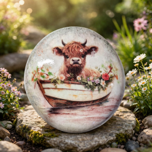 Highland Cow in Boat Rock