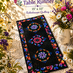 Wildflowers Table Runner | Handmade Quilted Floral Table Decor