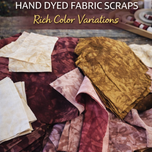Shades of Browns Hand Dyed Fabric Scraps