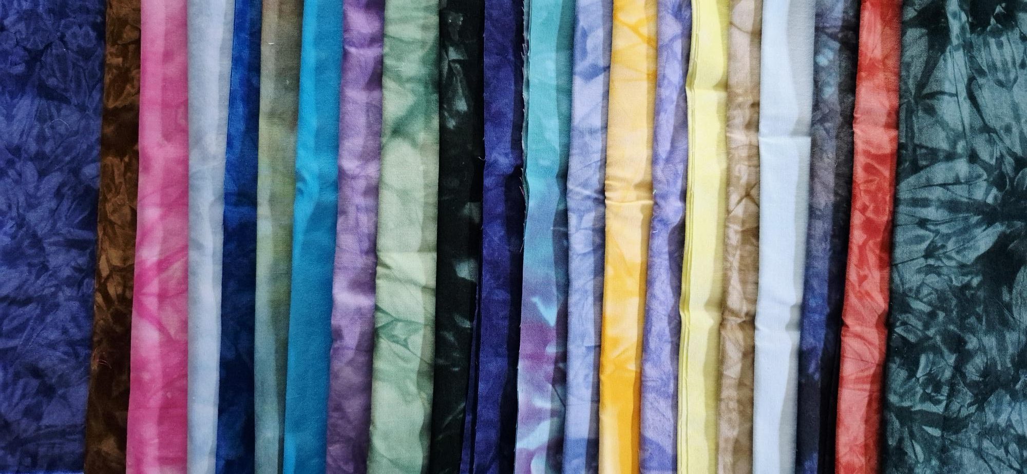 Assorted Colors of Hand Dyed Fabrics - Image 2