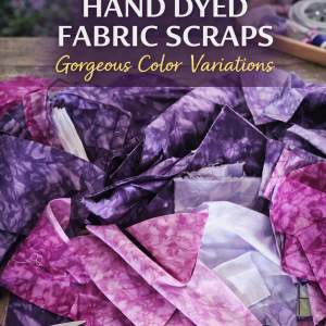 Shades of Purples Hand Dyed Fabric Scraps