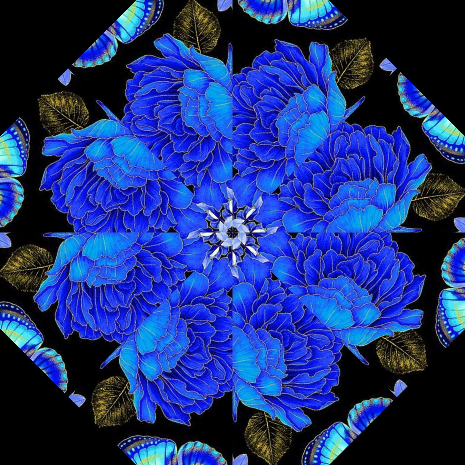 Escapade Mug Rug Kit – Pre-Cut Kaleidoscope Mug Rug Kit – Quilted Mug Rug Pattern – DIY Quilting Kit – Floral Mug Rugs – Makes 2 Mug Rugs - Image 3