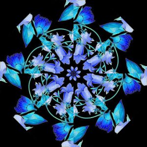 Escapade Florals Pre-Cut Kaleidoscope Quilt Kit (12-5" Blocks)