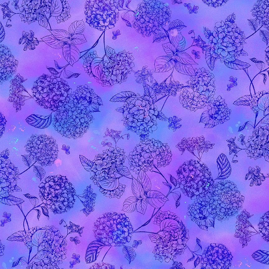 Midnight Blooms Striped Pre-Cut Kaleidoscope Table Runner Kit - Image 5