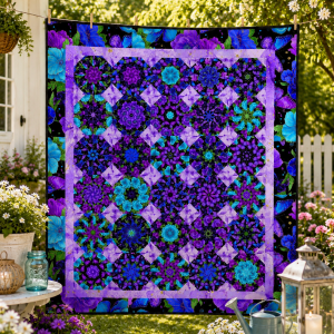 Evening Glow Kaleidoscope Quilt Kit