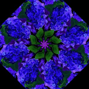 Midnight Blooms Pre-Cut Kaleidoscope Kit (12-6" Blocks)