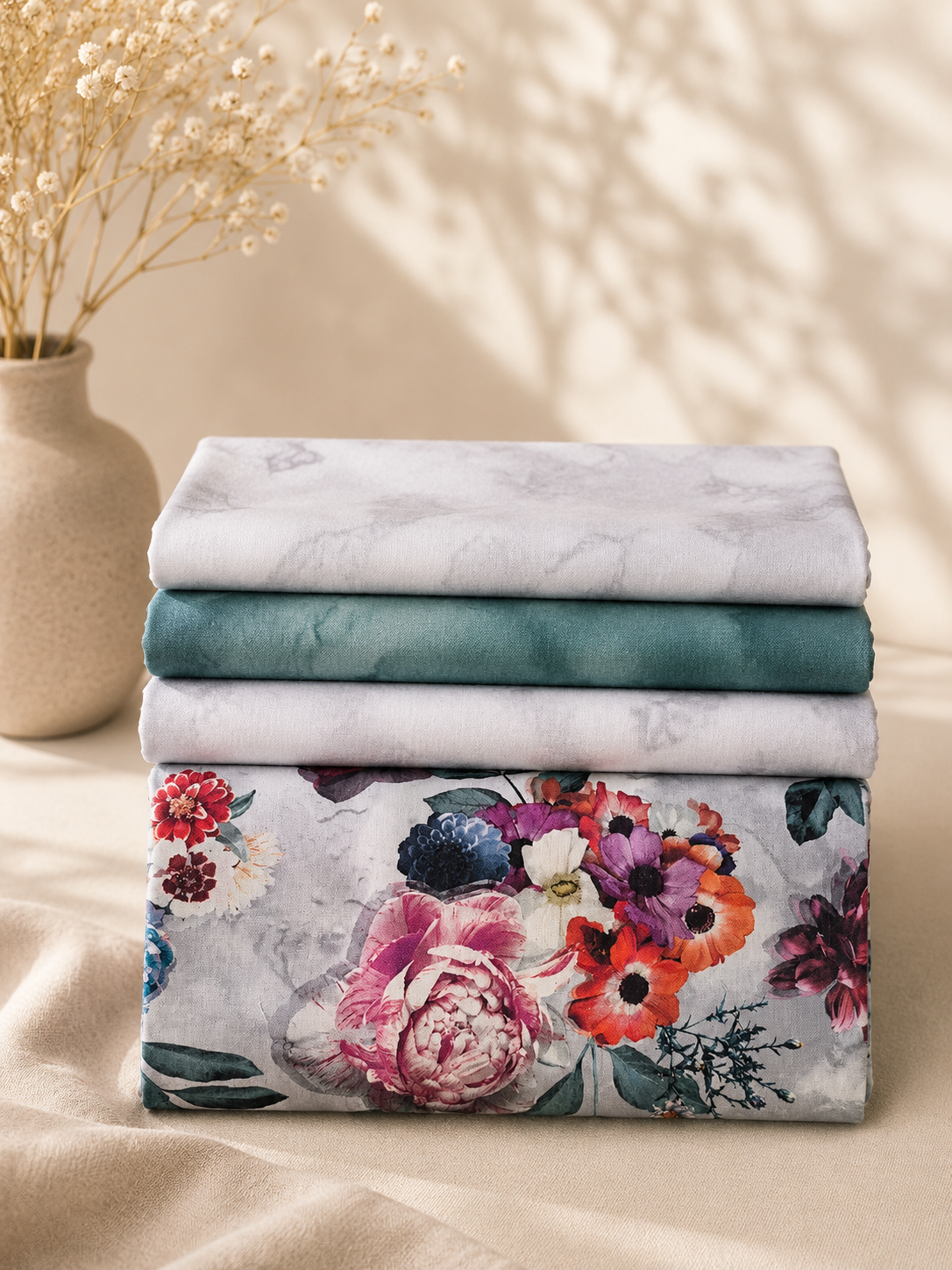 Moon Flower Quarter Yard Fabric Bundle