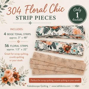 Fabric Scrap Strips / Floral Chic