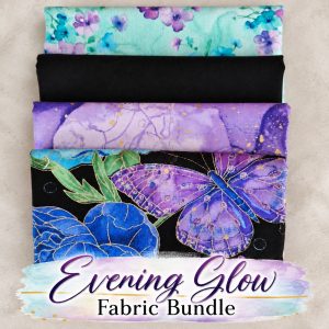 Evening Glow 2 Yard Fabric Bundle, Beautiful Floral Fabric, Quilting Cotton Bundle