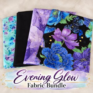 Evening Glow 4 Yard Fabric Bundle, Beautiful Floral Fabric, Quilting Cotton Bundle