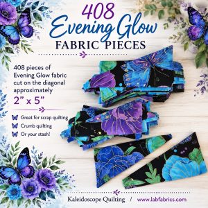 Fabric Scrap Pieces / Evening Glow