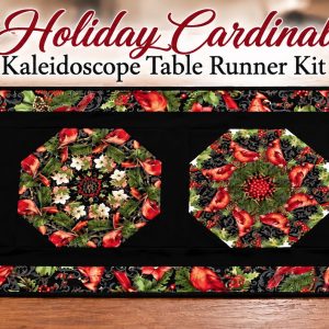 Holiday Cardinals Kaleidoscope Pre-Cut Table Runner Kit